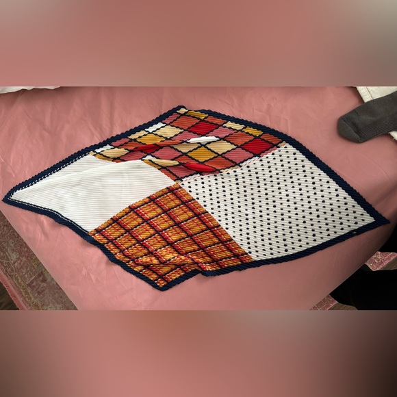 Colorful Geometric Pattern Scarf - Picture 2 of 3